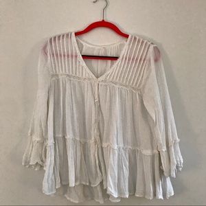 White Free People Blouse